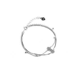 Lắc Tay Bạc Blue Peach Chain LT433