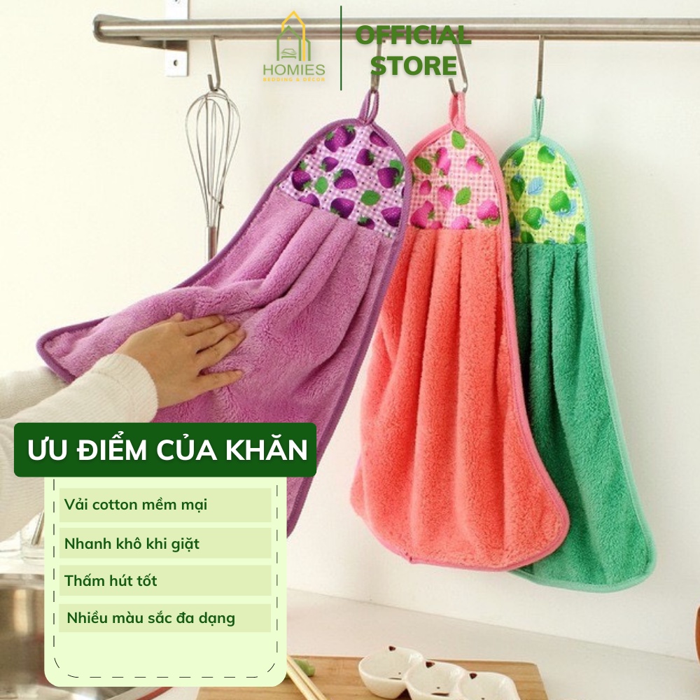 Khăn Lau Tay Nhà Bếp HOMIES Siêu Thấm Nước