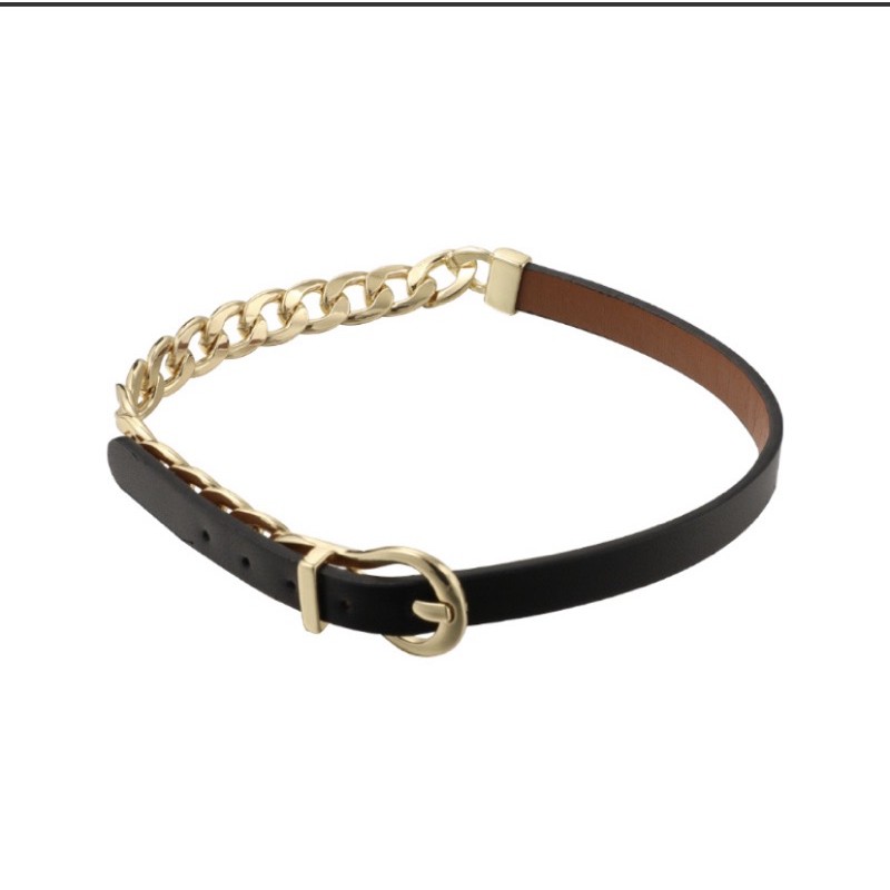 Dây chuyền bạc nữ choker phối xích phong cách hàn quốc BBstore