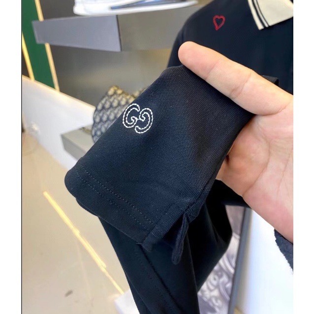 Áo polo Tay Ngắn Bằng Cotton Thêu Chữ Thời Trang Dành Cho Nam