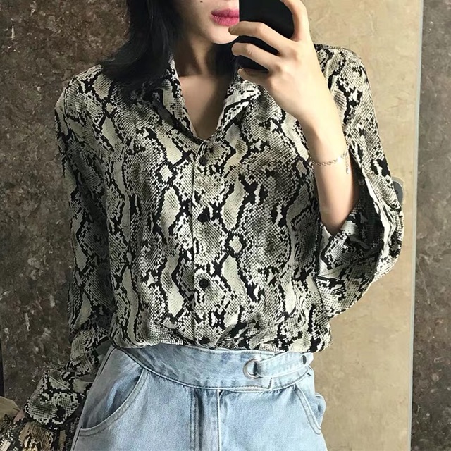 SM03 Áo vằn rắn, 2 màu nâu & bạc