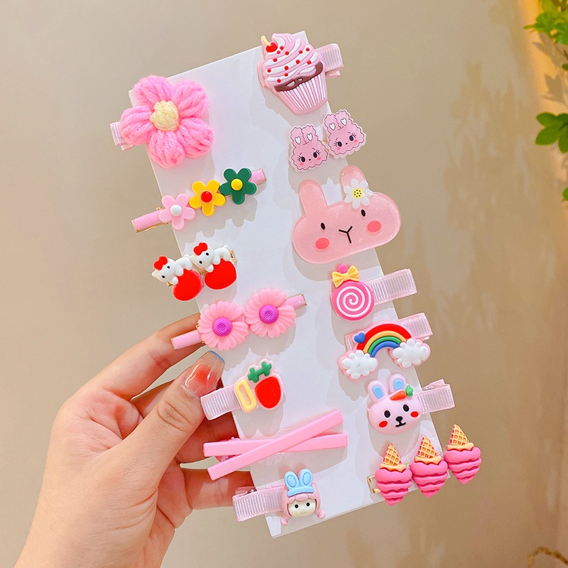 Set 14 Kẹp Tóc Dễ Thương Cho Bé Gái