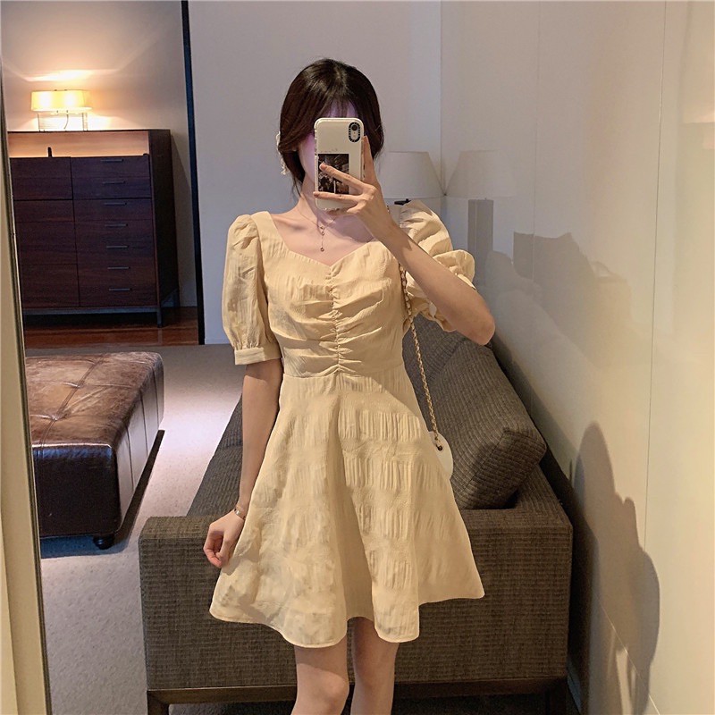 Váy tiểu thư ullzang tay bồng đan lưng / mina’s house / váy du lịch