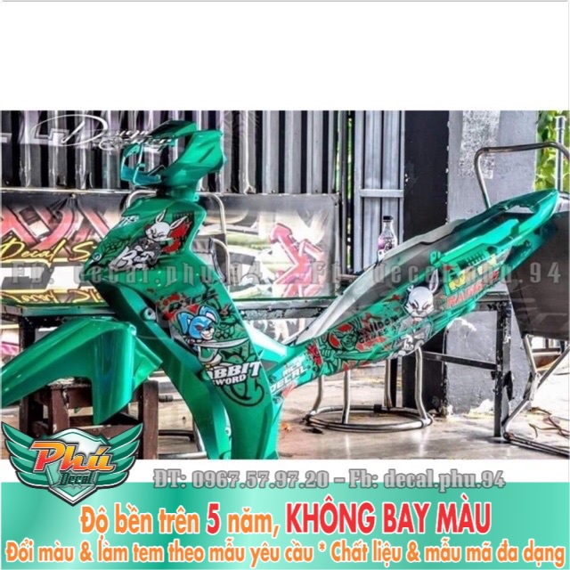 Tem rời Sirius RABIT Hung dữ Xanh lục bảo -1