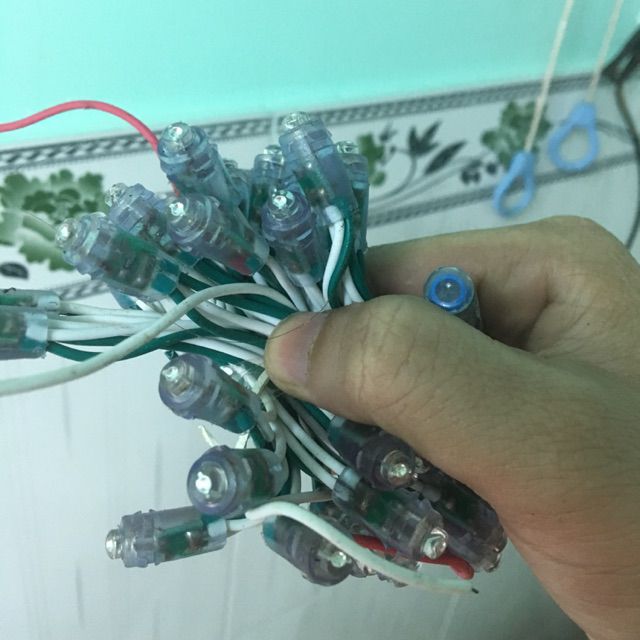 Led đúc F5 ngoài trời dây DC 5V và 12V