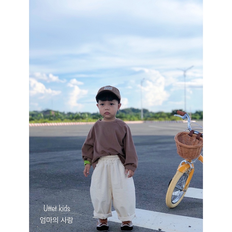 QUẦN KAKI ỐNG RỘNG HÀN QUỐC 2063 DÀNH CHO BÉ GÁI VÀ BÉ TRAI SIZE 80 ĐẾN 120