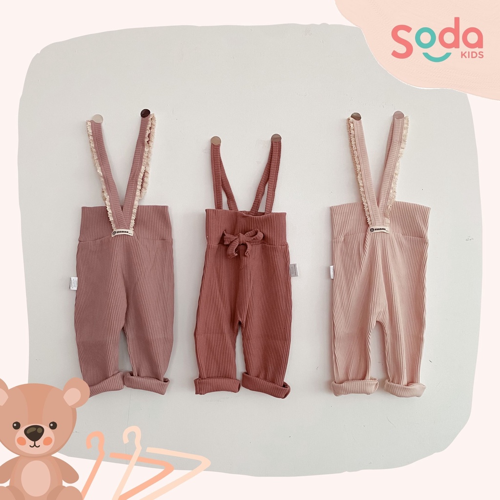 Quần yếm thun cotton co giãn (Ảnh thật)