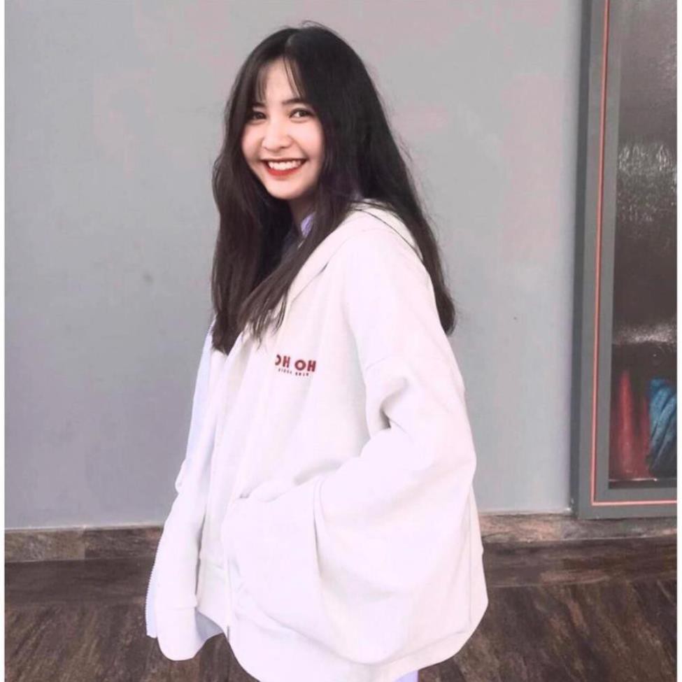 Áo KHOÁC Hoodie OHOH 2 Màu TAY PHỒNG Unisex
