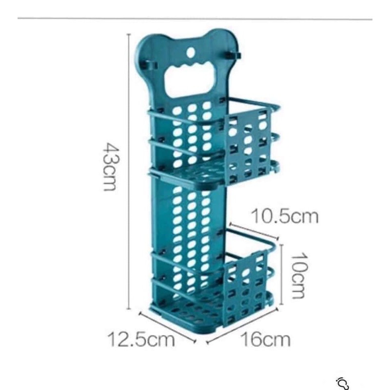 Giỏ treo đồ gấp gọn 2 tầng tiện ích