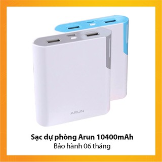 Sạc dự phòng Arun 10400mAh - Bảo hành 6 tháng
