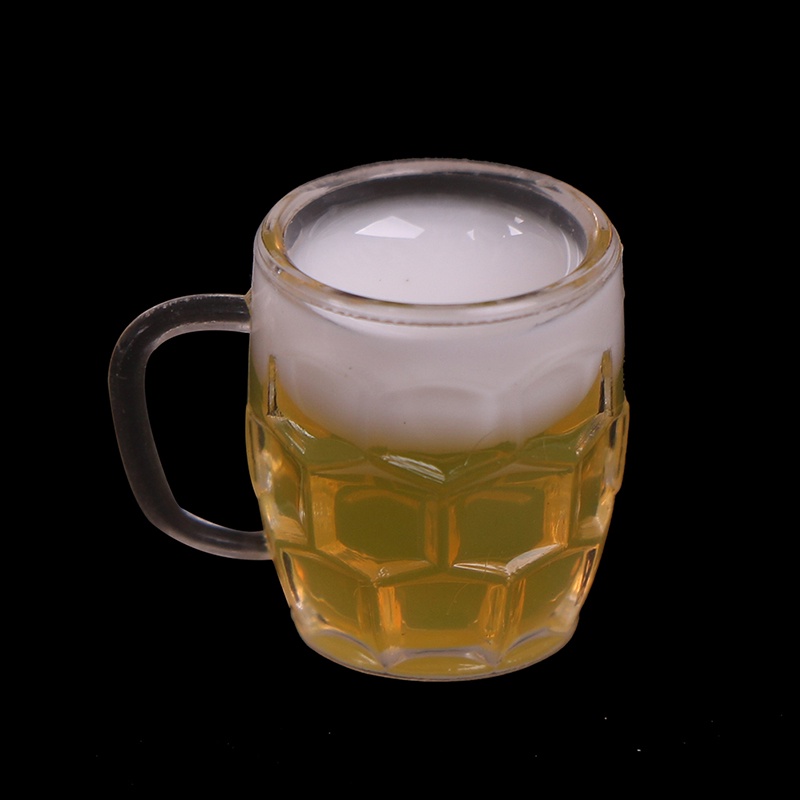 Bộ 2 Mô Hình Chai Bia Mini Tỉ Lệ 1: 12 Trang Trí Nhà Búp Bê