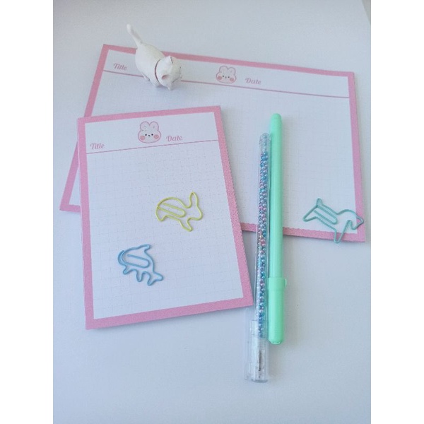 Giấy note học từ vựng, giấy viết thư màu sắc dễ thương. khổ a6.