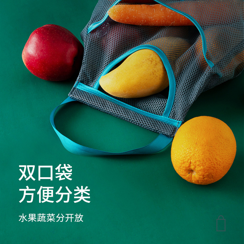 Mesh bag for fruit and vegetable storage hanging small cloth kitchen bag garlic ginger storage bag