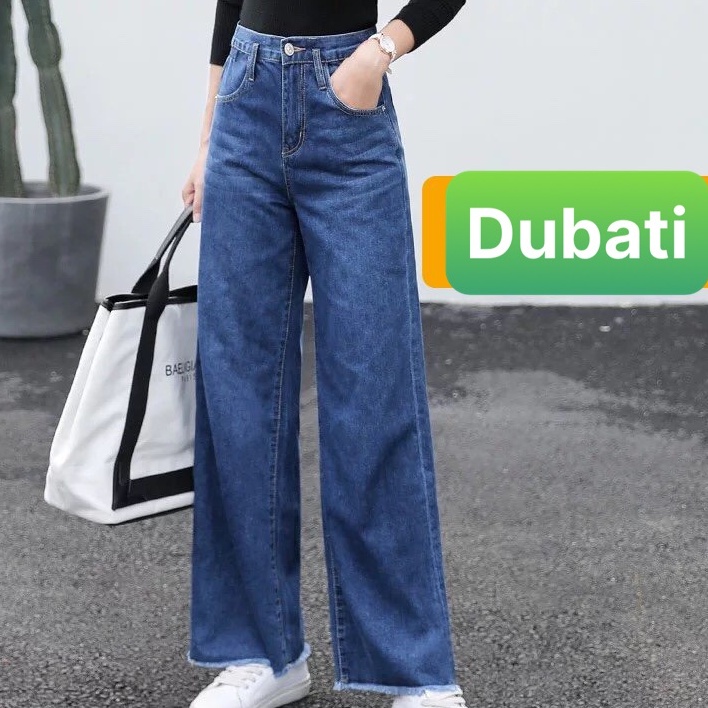 QUẦN BAGGY NỮ LƯNG CAO NÂNG MÔNG ỐNG RỘNG DÀI SUÔNG CHẤT BÒ XANH PHONG CÁCH SÀNH ĐIỆU- DUBATI FASHION