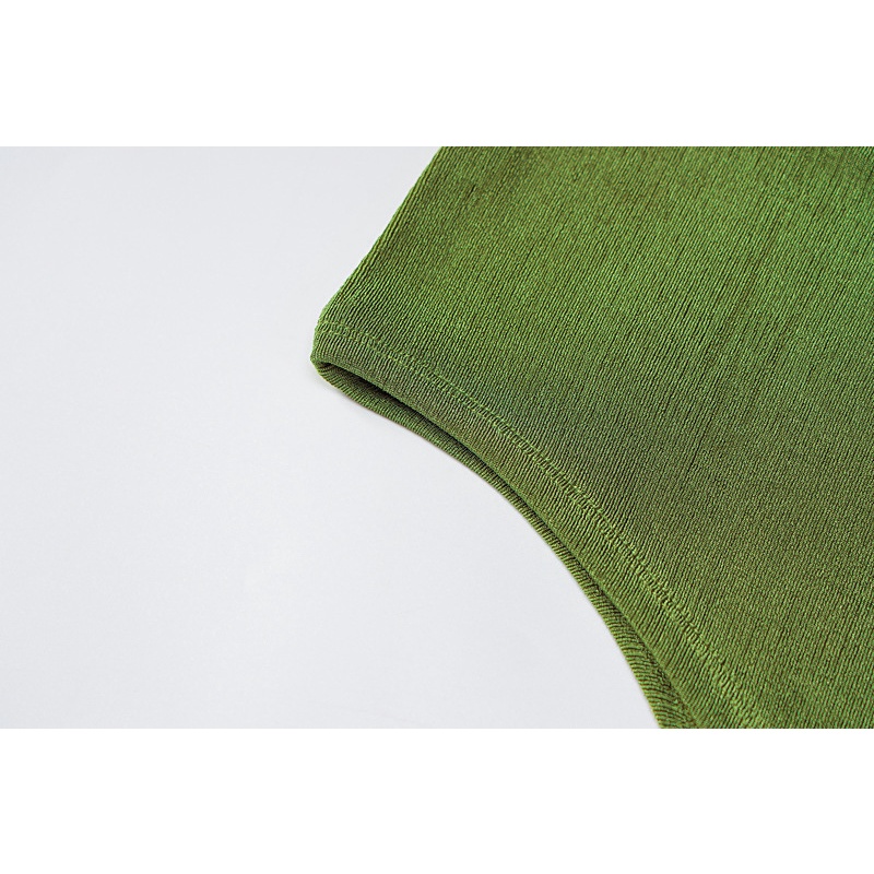 Đầm Không Tay Màu Trơn Thiết Kế Không Đồng Đều Thời Trang Dành Cho Nữ