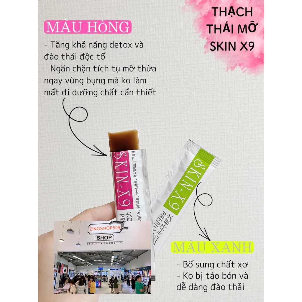 Thạch hỗ trợ giảm cân giảm mỡ bụng Trang Nemo Skin x9