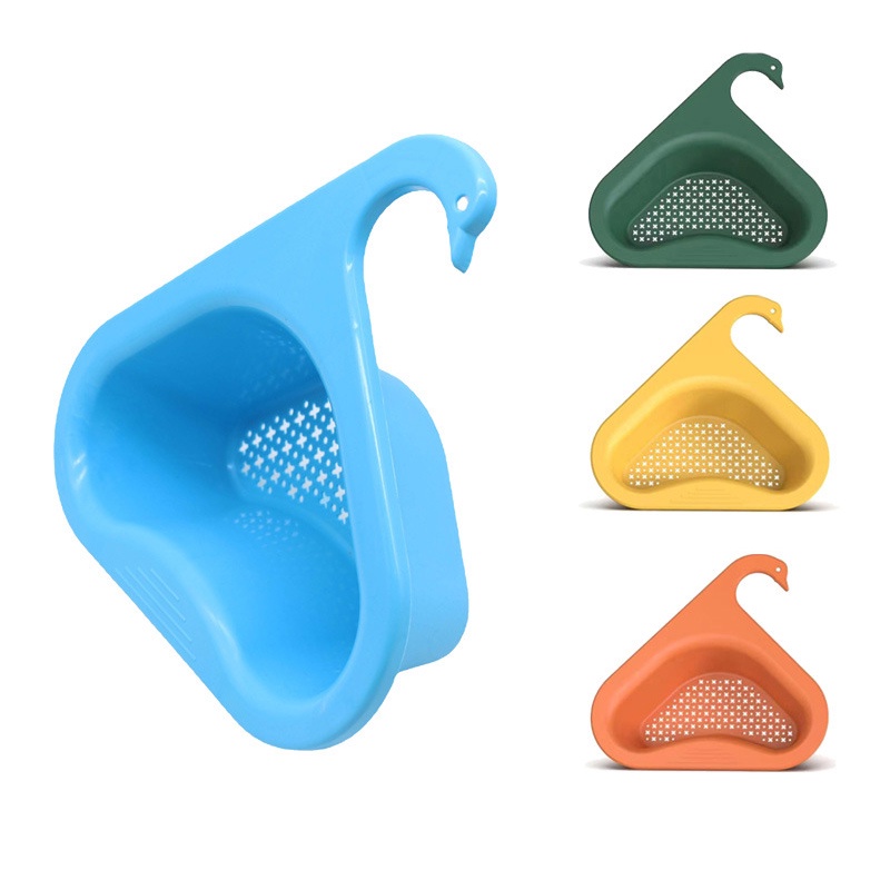 Rổ đựng đồ OSSAYI ráo nước hình chim thiên nga tiện dụng cho bồn rửa nhà bếp