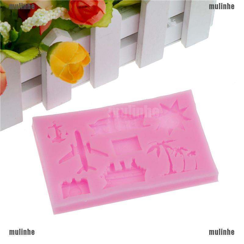 Mul❤ Khuôn Làm Bánh Chất Liệu silicone Hình Cây Cọ Độc Đáo