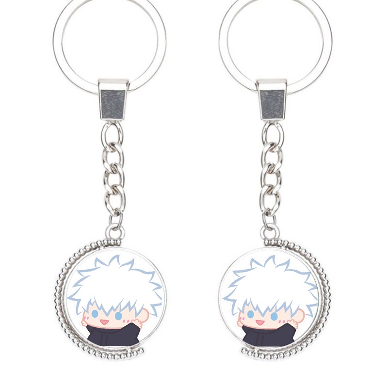 (Viền tròn) Móc khóa nhân vật JUJUTSU KAISEN VER TẬP THỂ DỤC anime chibi xinh xắn tiện lợi