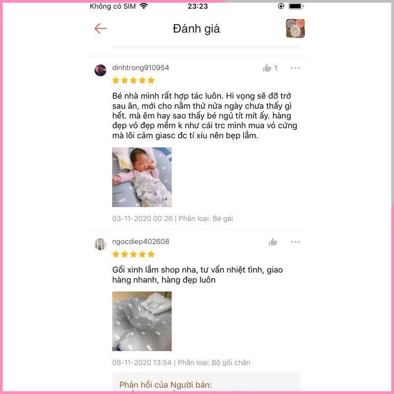 Gối chống trào ngược - đệm chống trào ngược cho bé (tặng gối lõm chống méo đầu) - Ahimom