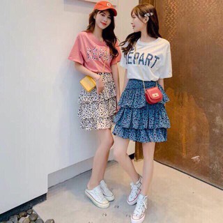 SET ÁO THUN CHÂN VÁY NHIỀU TẦNG