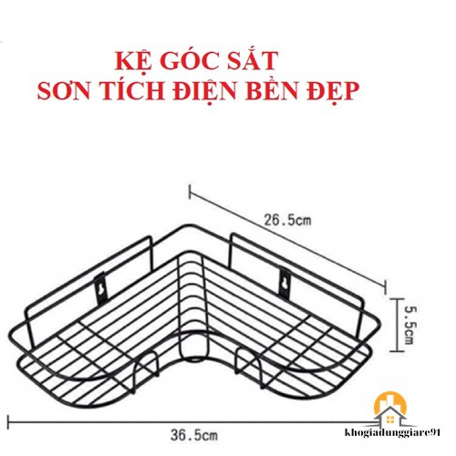 KỆ GÓC SẮT SƠN TĨNH ĐIỆN BỀN ĐẸP