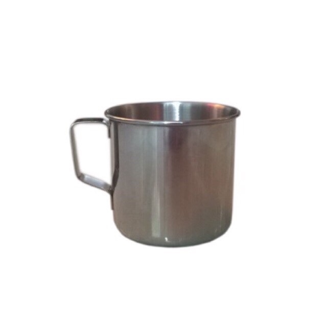 COMBO 5 Ly inox có quai uống nước - Ca làm đá có quai bằng inox - Mikem Shop