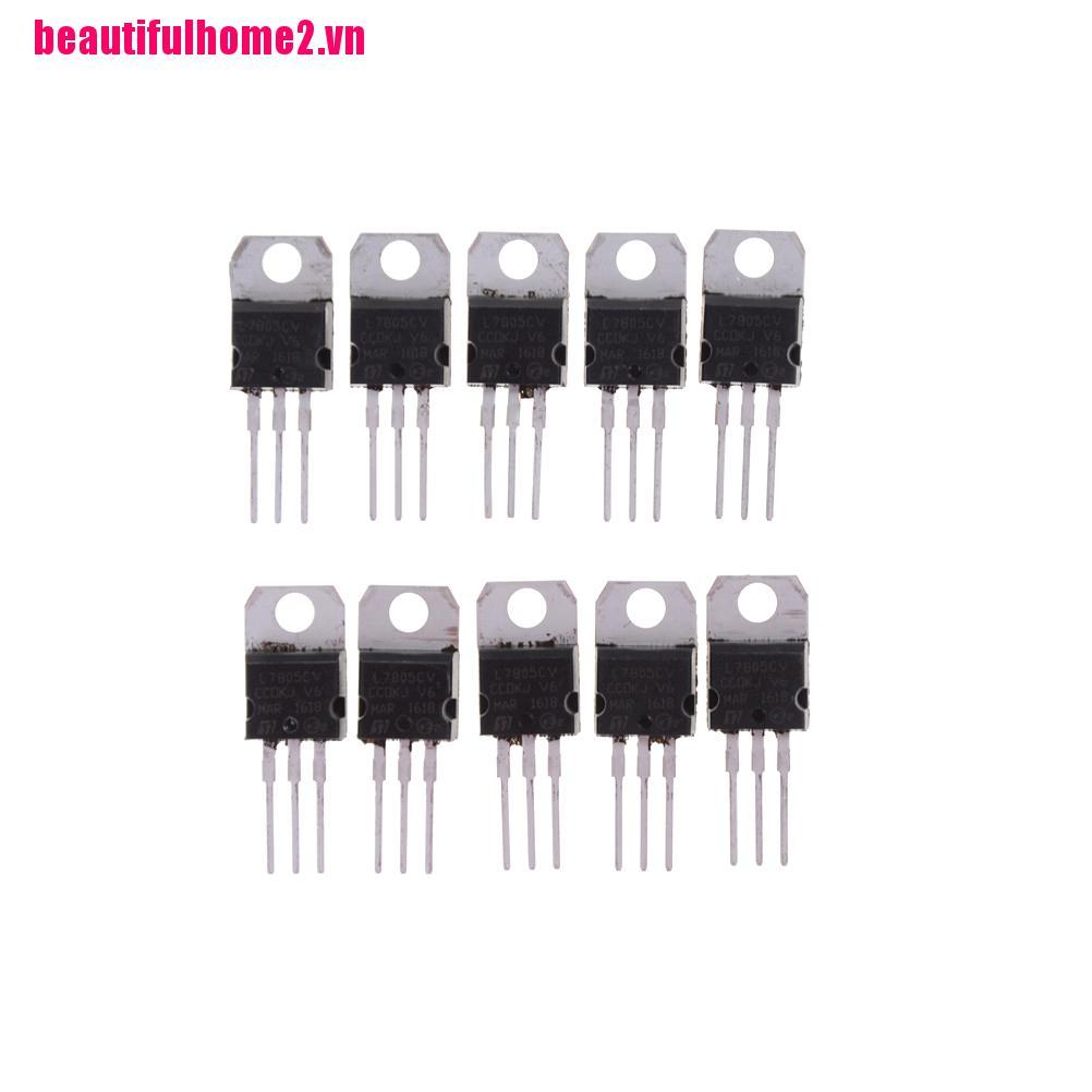Bộ 10 Linh Kiện Điện Áp L7805Cv L7805 To-220