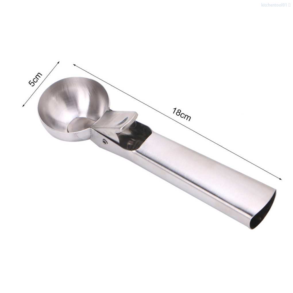 Muỗng Múc Kem / Yogurt / Bánh Quy / Thịt Viên Bằng Thép Không Gỉ Tiện Dụng Cho Nhà Bếptool01
