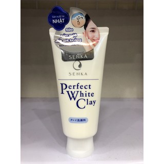 Sữa Rửa Mặt Tạo Bọt Chiết Xuất Đất Sét Trắng Senka Perfect White Clay 120g Của Nhật Bản