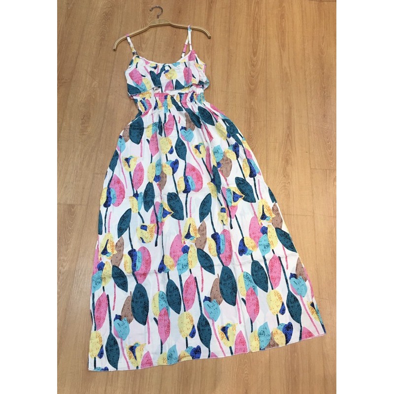 [Chuyên sỉ]Váy maxi lanh 2 dây 1 tầng ngực💯{Cam kết hàng chất lượng} | BigBuy360 - bigbuy360.vn