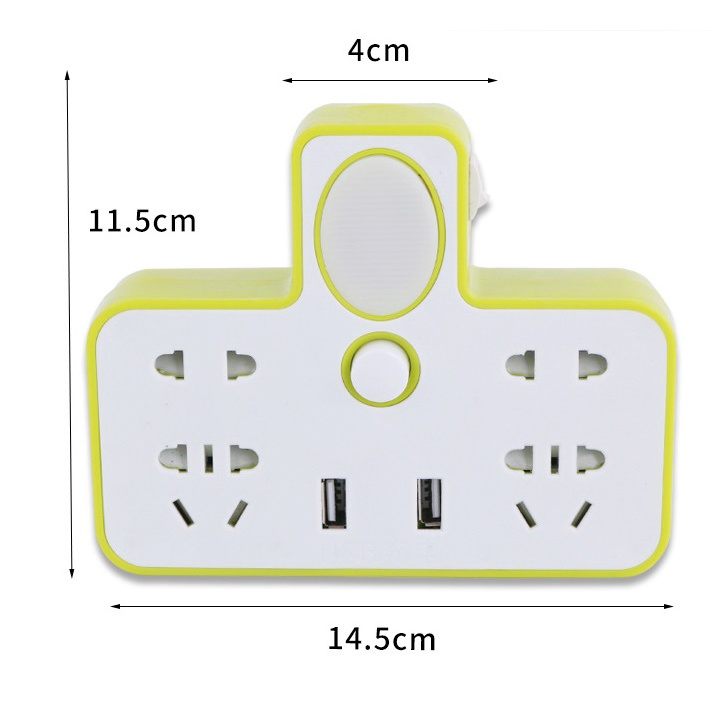 Ổ CẮM CHỮ T THÔNG MINH ĐA NĂNG 4 Ổ CẮM 3 USB SIÊU BỀN CHỊU NHIỆT CAO- HÀNG CHẤT LƯỢNG CAO [BH 1 Năm]