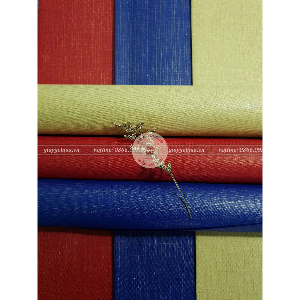 Combo 5 tờ giấy gói quà cao cấp chất liệu vải sọc kích thước 54x78cm – Giấy bọc quà Hàn Quốc
