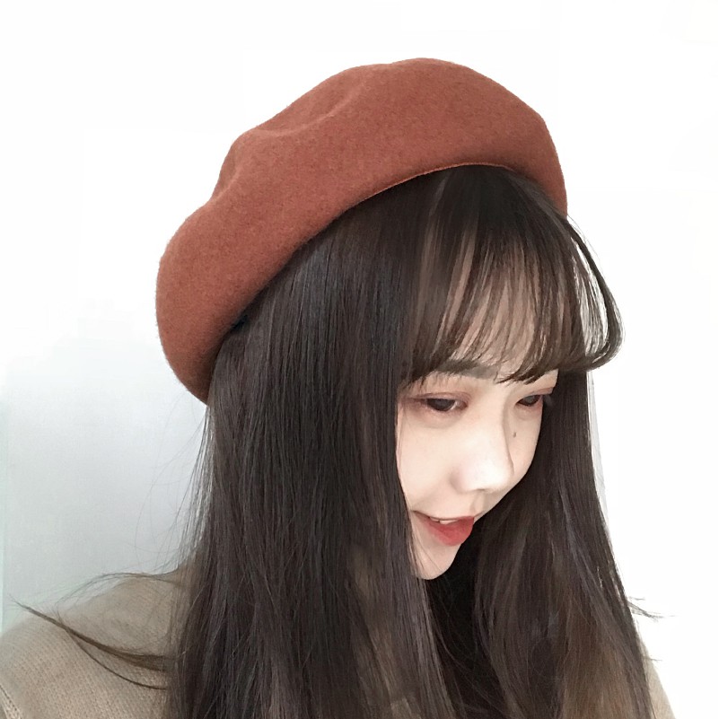 Mũ nồi phong cách retro Hàn Quốc thời trang nữ