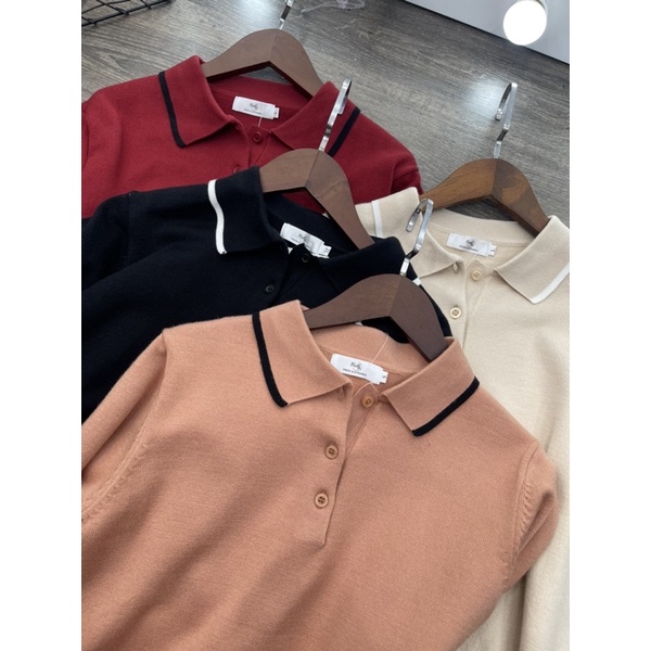 Áo len nữ FREDY cổ Đức Polo dài tay, giữ from đặc biệt mềm mịn nhẹ, áo len cừu nữ dày giữ ấm mã A575 | BigBuy360 - bigbuy360.vn