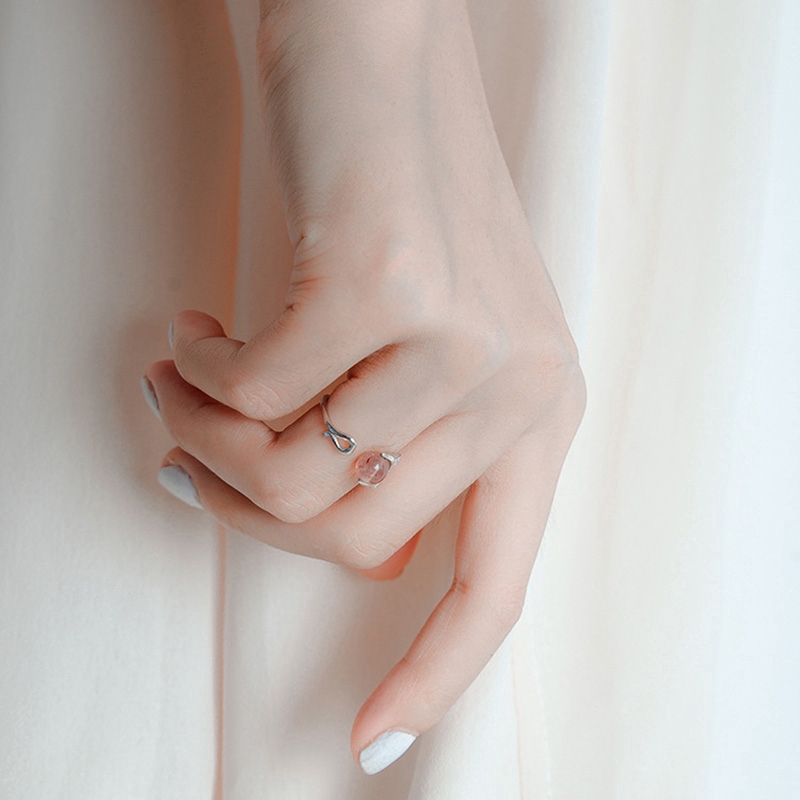 Nhẫn Hở Hình Mèo Đính Đá Thời Trang Cho Nữ