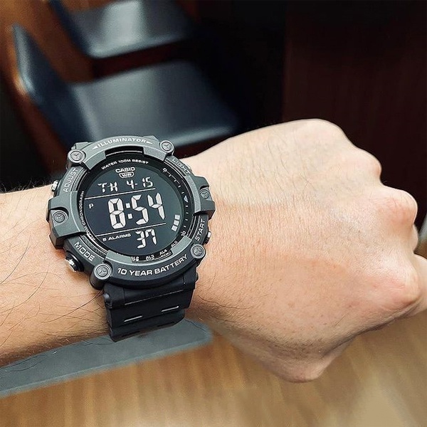 Đồng hồ nam dây nhựa Casio Anh Khuê AE-1500WH-8BVDF