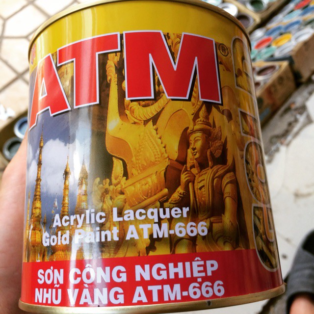 Sơn dầu nhũ vàng đồng ATM 666 Thái Lan 225ml