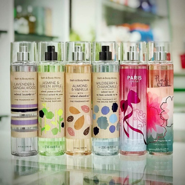 Xịt thơm toàn thân - body mist Bath Body Works - hàng Mỹ