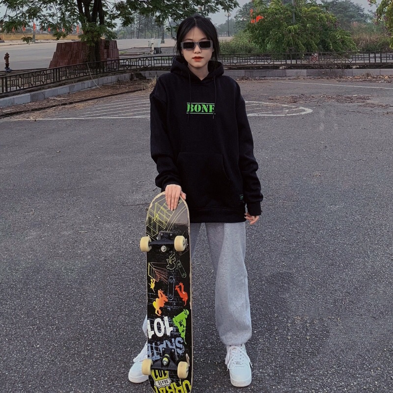 Áo hoodie local brand chính hãng unisex form rộng Bone Basic