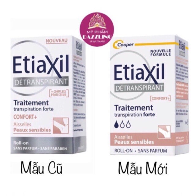 [Chính Hãng] Lăn Khử Mùi Etiaxil Hiệu Quả Cho Da Siêu Nhạy Cảm 15ml Màu Nâu