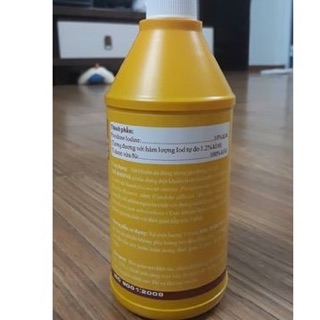 Dung dịch cồn vàng sát khuẩn chai 500ml