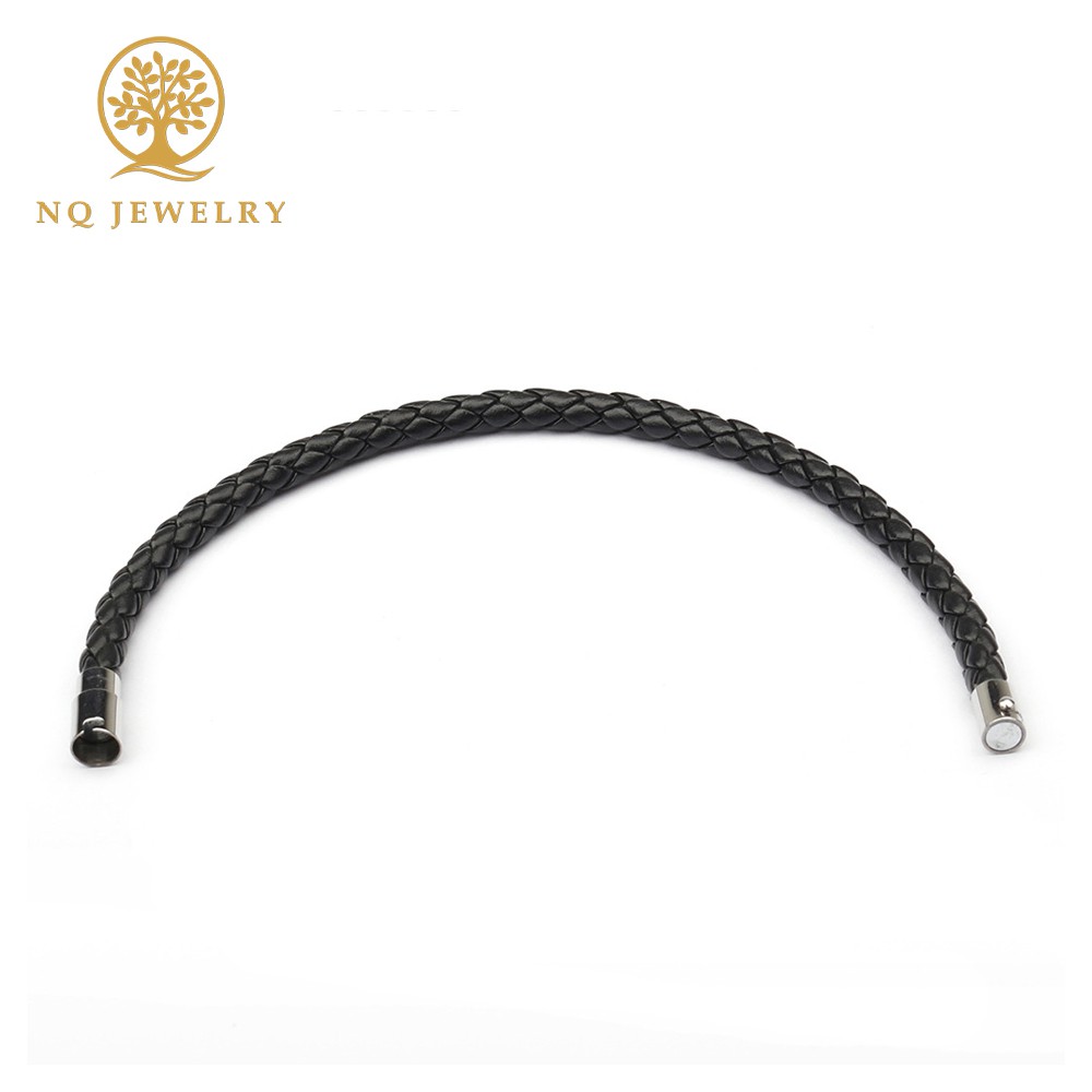 Vòng tay da khóa nam châm - NQ Jewelry