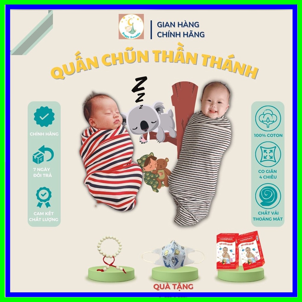 Quấn Chũn Sơ Sinh COCOON Giúp Con Ngủ Ngon Sâu Giấc
