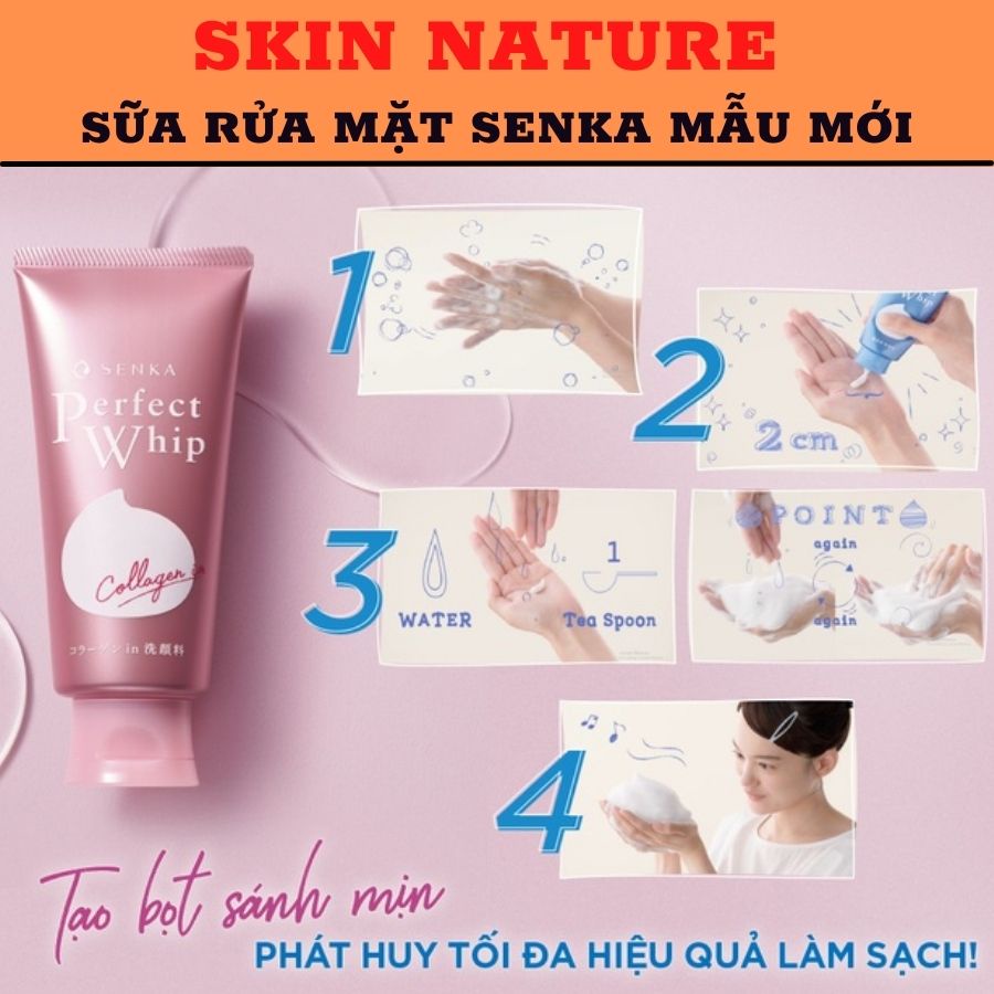 Sữa rửa mặt tạo bọt Senka phù hợp với mọi loại da hot nhất