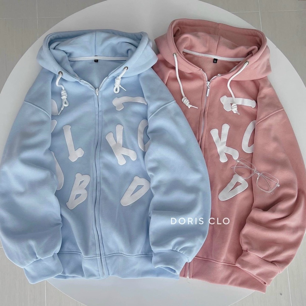 Áo KHOÁC Hoodie phối chữ 3 Màu Nam Nữ Ulzzang Unisex- FAMMILYSHOP