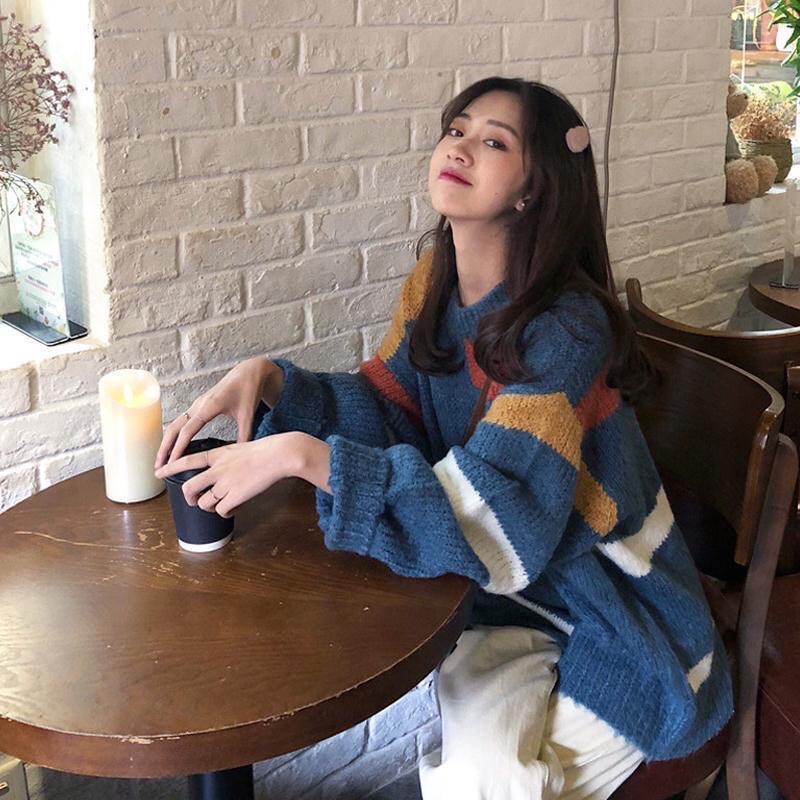 Áo Len Xanh Ulzzang M6