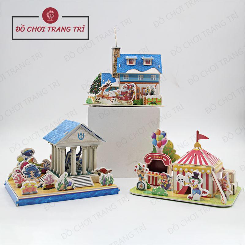 Mô hình 3D tự lắp ráp cho bé - Khu giải trí, nghỉ dưỡng