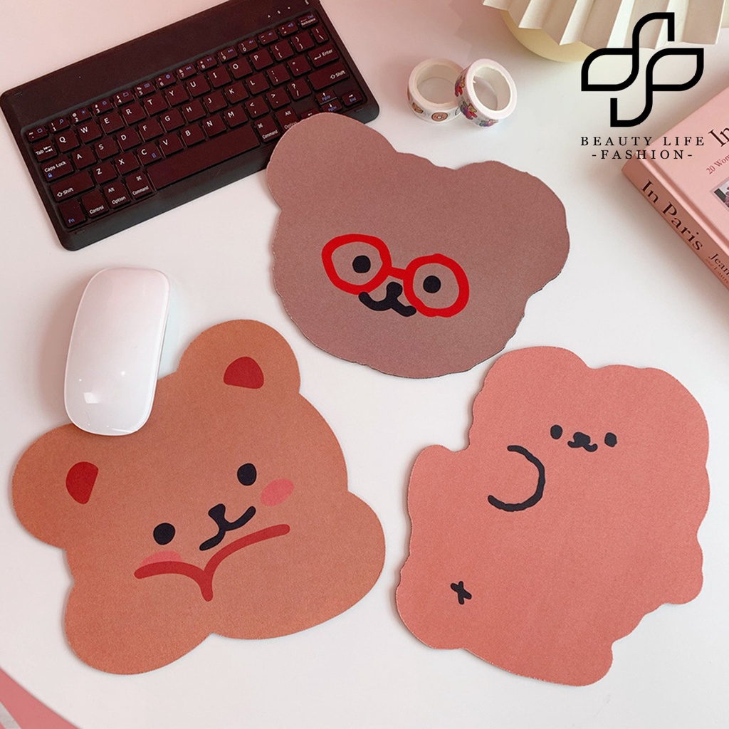 Miếng Lót Chuột Mini Hình Gấu Dễ Thương