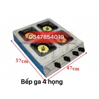 Bếp ga 4 cửa, 4 bếp ,4 hộc